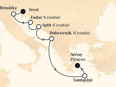 Horizon - Itálie, Chorvatsko, Řecko (z Terstu)